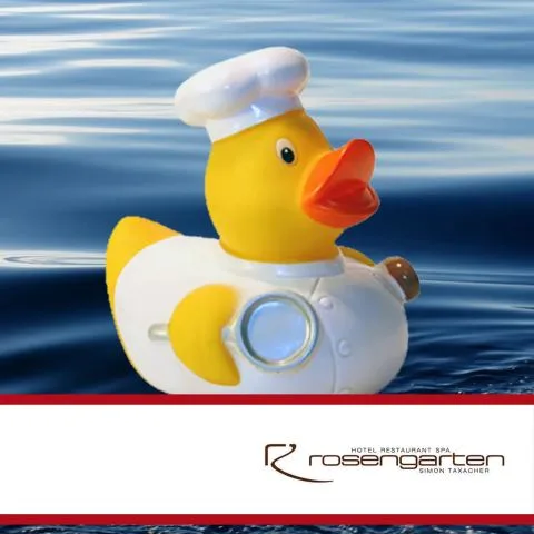 Sponsorenente 5 des Entenrennens 2014 mit Sponsorenlogo