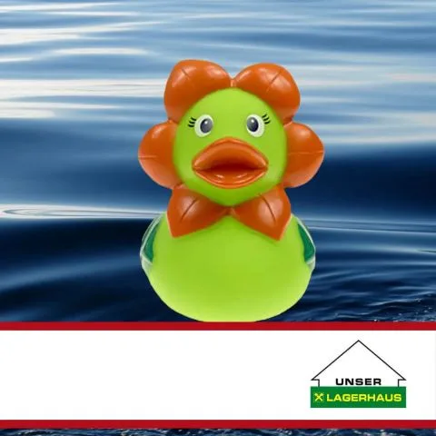 Sponsorenente 22 des Entenrennens 2014 mit Sponsorenlogo