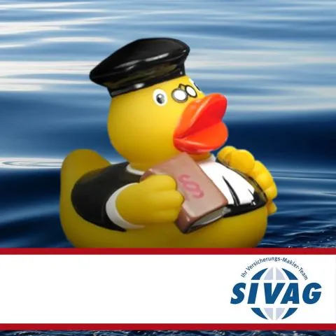 Sponsorenente 24 des Entenrennens 2014 mit Sponsorenlogo