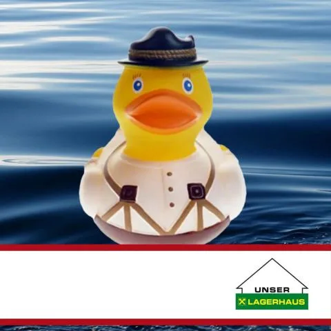 Sponsorenente 3 des Entenrennens 2016 mit Sponsorenlogo