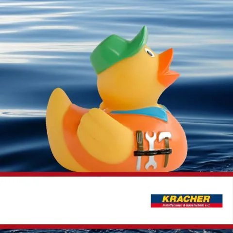 Sponsorenente 5 des Entenrennens 2016 mit Sponsorenlogo