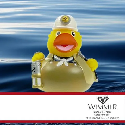 Sponsorenente 31 des Entenrennens 2016 mit Sponsorenlogo
