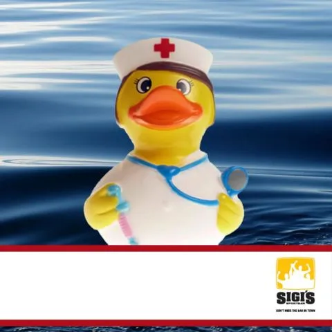 Sponsorenente 40 des Entenrennens 2016 mit Sponsorenlogo