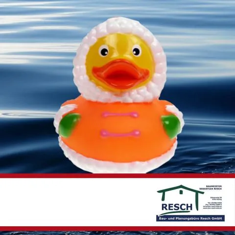 Sponsorenente 42 des Entenrennens 2016 mit Sponsorenlogo