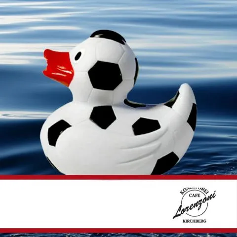Sponsorenente 46 des Entenrennens 2016 mit Sponsorenlogo